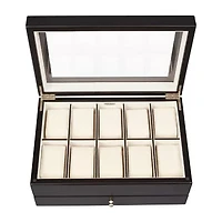 Mele and Co Grant Mens Java-Finish Watch Box