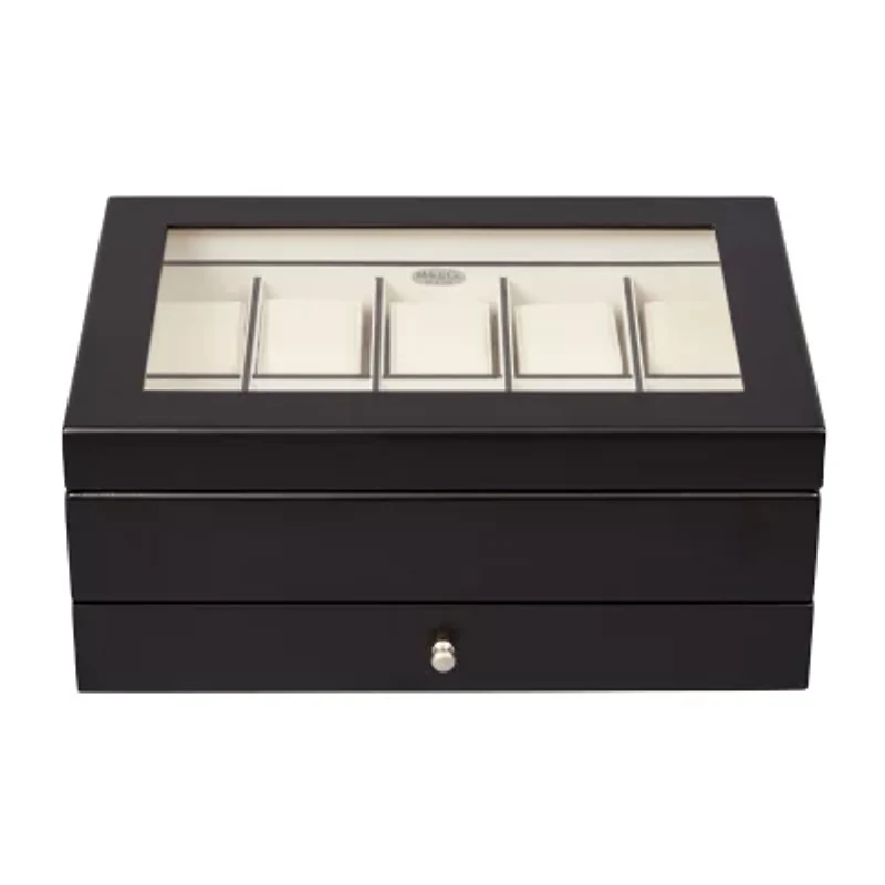 Mele and Co Grant Mens Java-Finish Watch Box