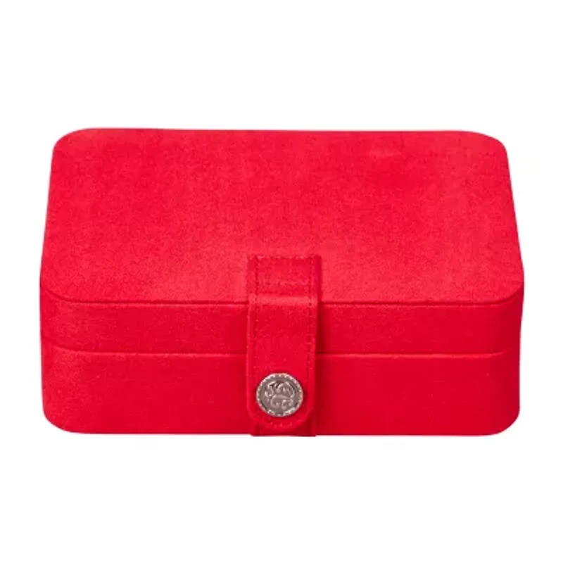 Mele and Co Giana Plush Fabric Jewelry Travel Case