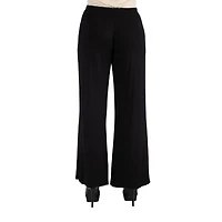 24/7 Comfort Apparel Comfortable Solid Palazzo Pants