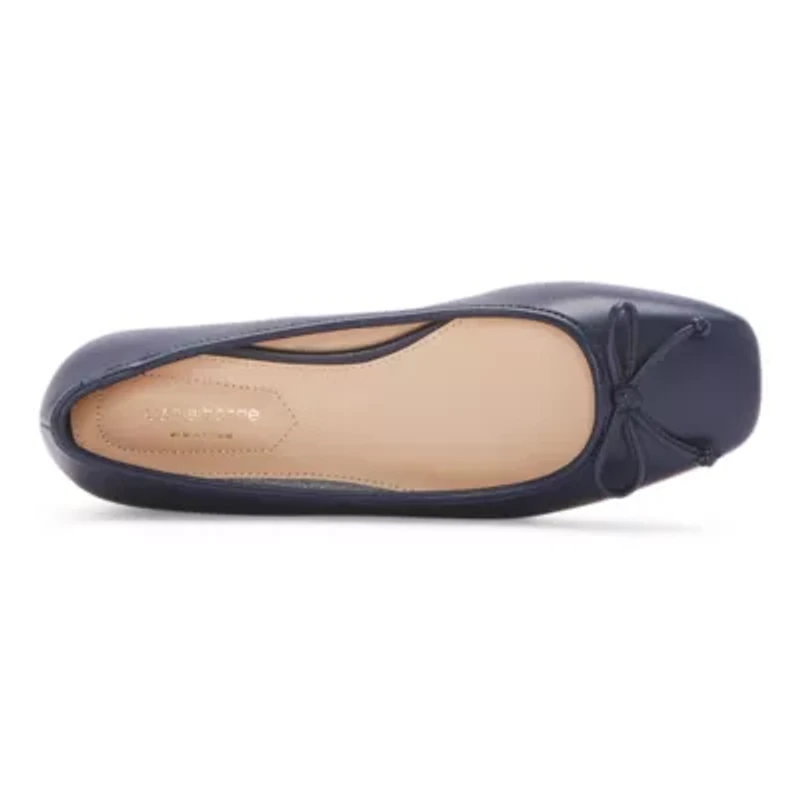 Liz Claiborne Flushing Womens Square Ballet Flats