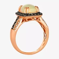 Le Vian® Grand Sample Sale™ Ring featuring 5/8 CT. Neopolitan Opal™ 1/ CT. Chocolate Diamonds® 1/8 CT. Nude Diamonds™ set in 14K Strawberry Gold