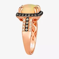Le Vian® Grand Sample Sale™ Ring featuring 5/8 CT. Neopolitan Opal™ 1/ CT. Chocolate Diamonds® 1/8 CT. Nude Diamonds™ set in 14K Strawberry Gold