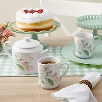 Martha Stewart Kimberly Floral Stoneware Teapot