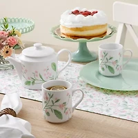 Martha Stewart Kimberly Floral Stoneware Teapot