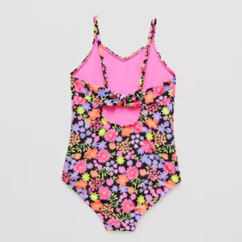 Thereabouts Little & Big Kid Girls Floral One Piece Swimsuit