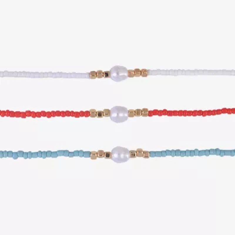 Arizona Gold Tone Womens 3-pc. Necklace Set