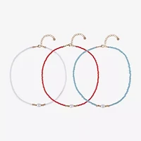 Arizona Gold Tone Womens 3-pc. Necklace Set