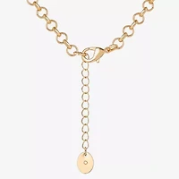 Juicy By Juicy Couture Gold Tone Pave Womens Crystal Alloy Heart Inch Pendant Necklace