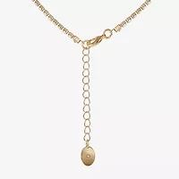 Juicy By Juicy Couture Gold Tone Pave Womens Crystal Alloy Heart 16 Inch Pendant Necklace