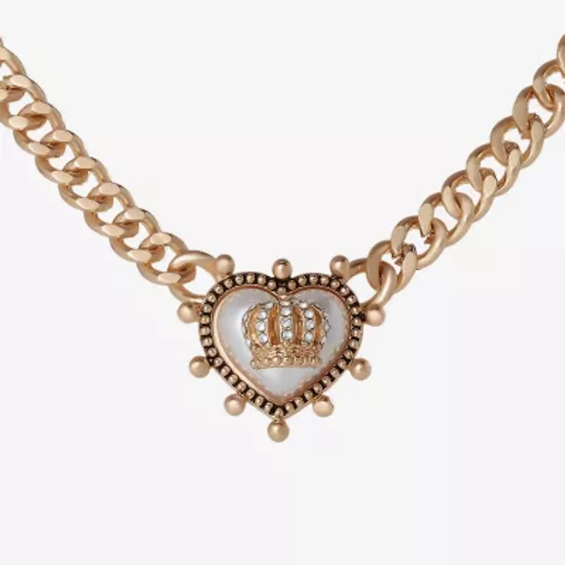 Juicy By Juicy Couture Gold Tone Womens 18 Inch Collar Necklace