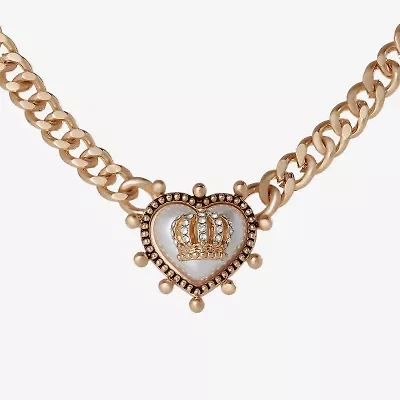 Juicy By Juicy Couture Gold Tone Womens 18 Inch Collar Necklace