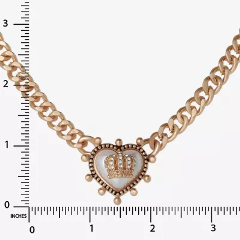 Juicy By Juicy Couture Gold Tone Womens 18 Inch Collar Necklace