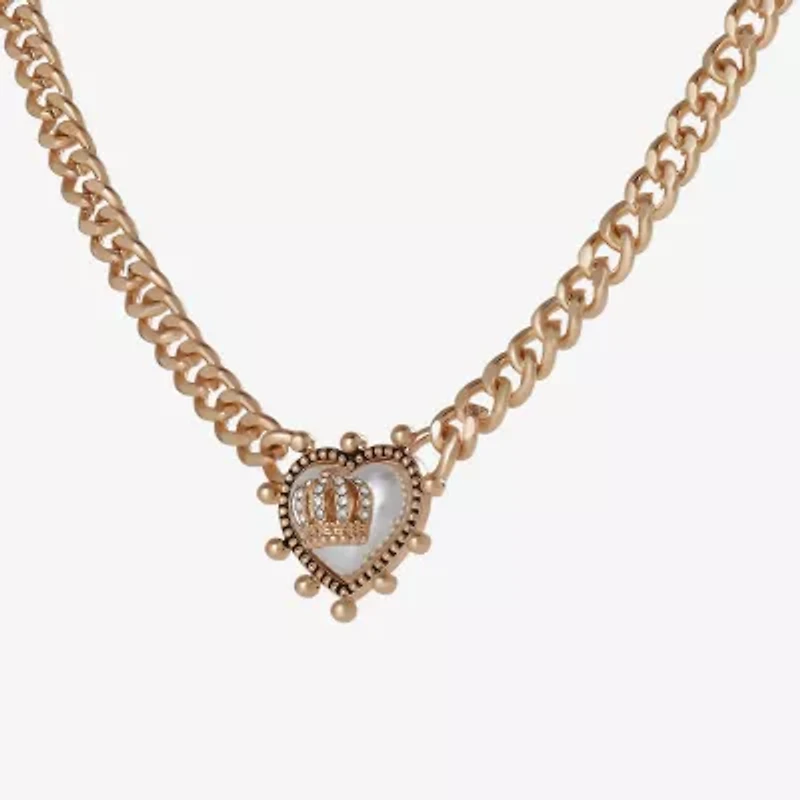 Juicy By Juicy Couture Gold Tone Womens 18 Inch Collar Necklace