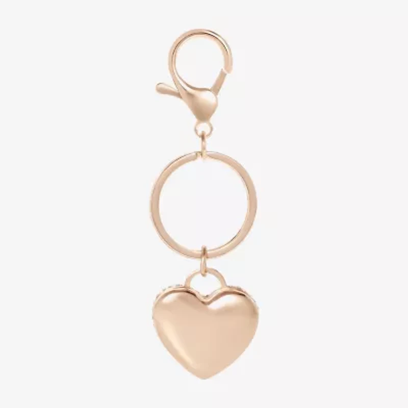 Juicy By Juicy Couture Gold Tone Pave Heart Key Chain
