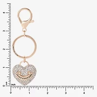 Juicy By Juicy Couture Gold Tone Pave Heart Key Chain