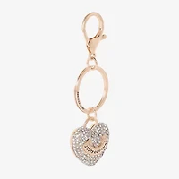 Juicy By Juicy Couture Gold Tone Pave Heart Key Chain