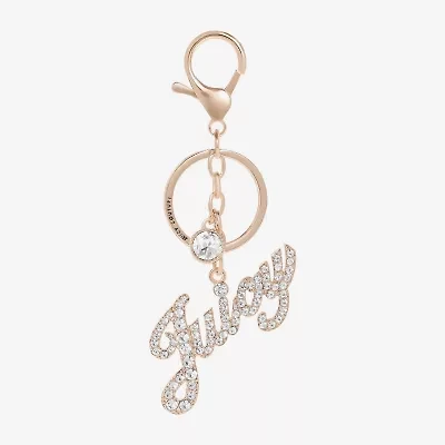 Juicy By Juicy Couture Gold Tone Script Key Chain