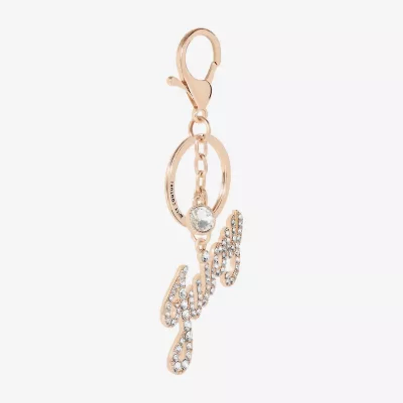 Juicy By Juicy Couture Gold Tone Script Key Chain