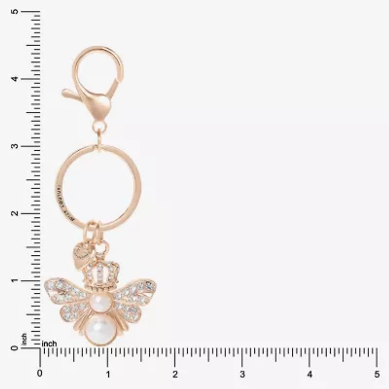 Juicy By Juicy Couture Gold Tone Queen Bee Key Chain
