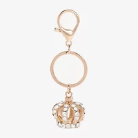 Juicy By Juicy Couture Gold Tone Crown Key Chain