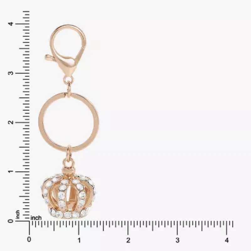 Juicy By Juicy Couture Gold Tone Crown Key Chain
