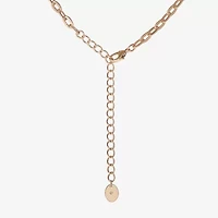 Juicy By Juicy Couture Gold Tone Womens Crystal Alloy Heart 20 Inch Pendant Necklace