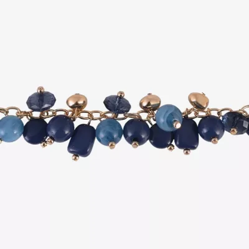 Mixit Gold Tone Womens 16 Inch Beaded Necklace