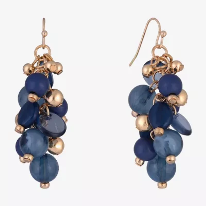 Mixit Gold Tone Womens Drop Earrings