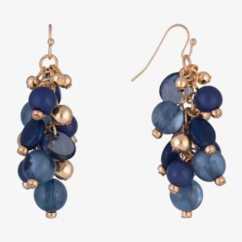 Mixit Gold Tone Womens Drop Earrings