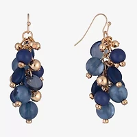 Mixit Gold Tone Womens Drop Earrings