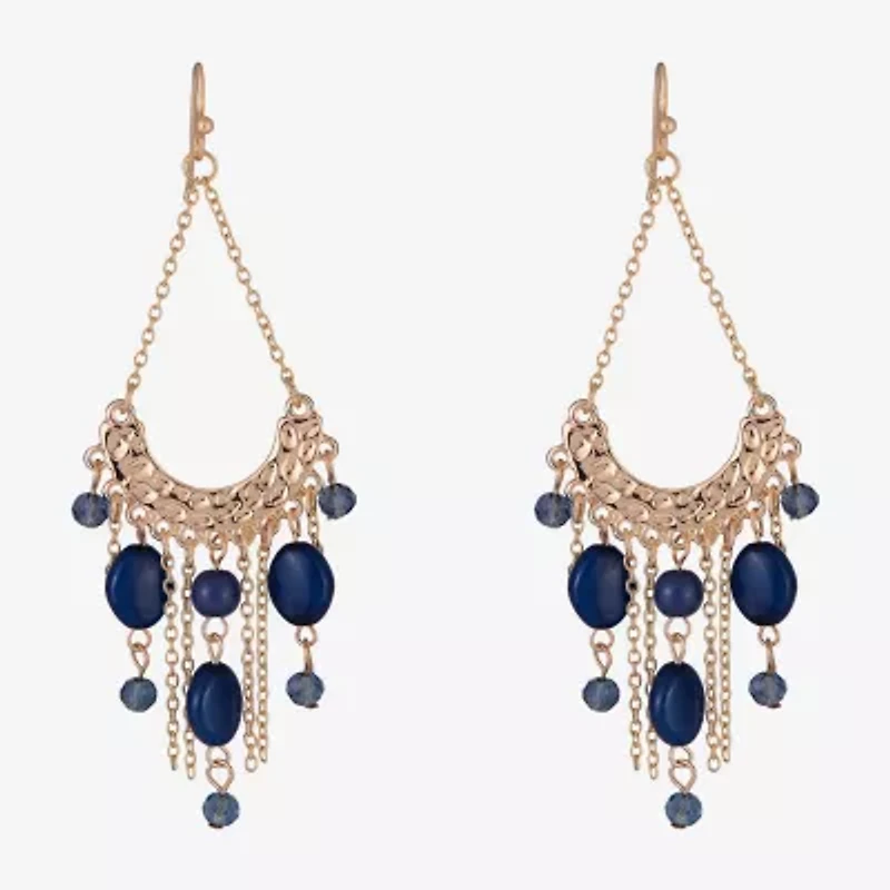 Mixit Gold Tone Womens Drop Earrings