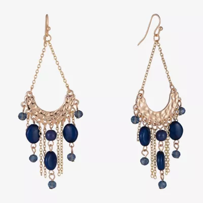 Mixit Gold Tone Womens Drop Earrings