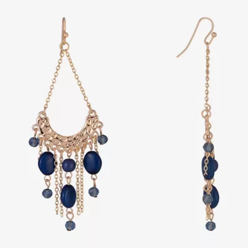 Mixit Gold Tone Womens Drop Earrings