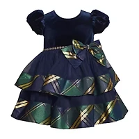 Bonnie Jean Baby Girls Short Sleeve Puffed Babydoll Dress