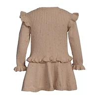 Bonnie Jean Girls Long Sleeve Ruffled A-Line Dress