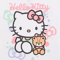 Little & Big Kid Girls Crew Neck Short Sleeve Regular Fit Hello Kitty Graphic T-Shirt
