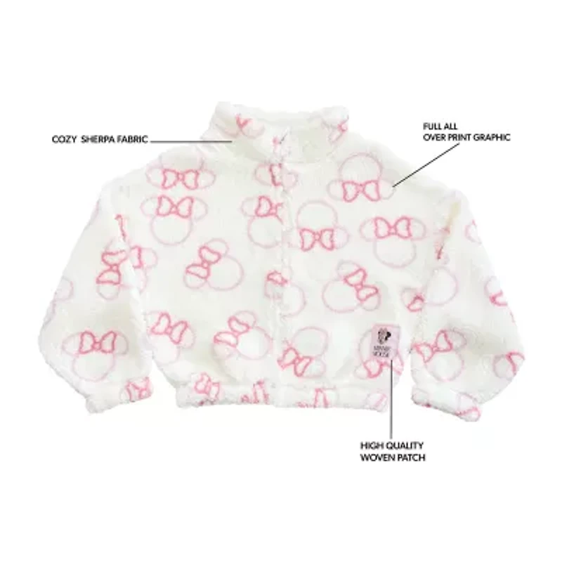 Disney Collection Little & Big Kid Girls Minnie Mouse Midweight Jacket