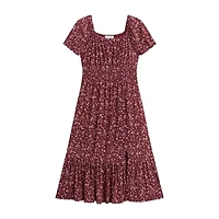 Knit Works Big Kid Girls Midi Floral 2-pc. Dress Set