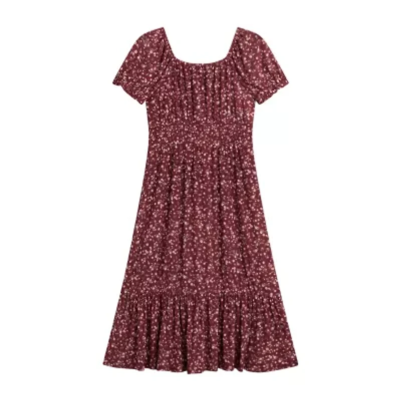 Knit Works Big Kid Girls Midi Floral 2-pc. Dress Set