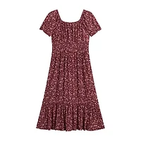 Knit Works Big Kid Girls Midi Floral 2-pc. Dress Set