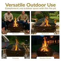 Sunnydaze Collection Weather Resistant Fire Pit