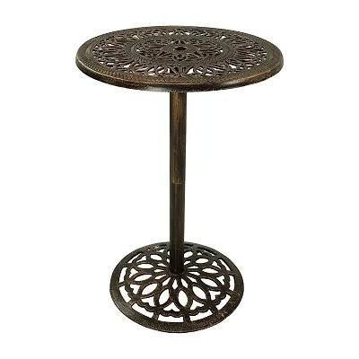 Round Bar Height Iron Table