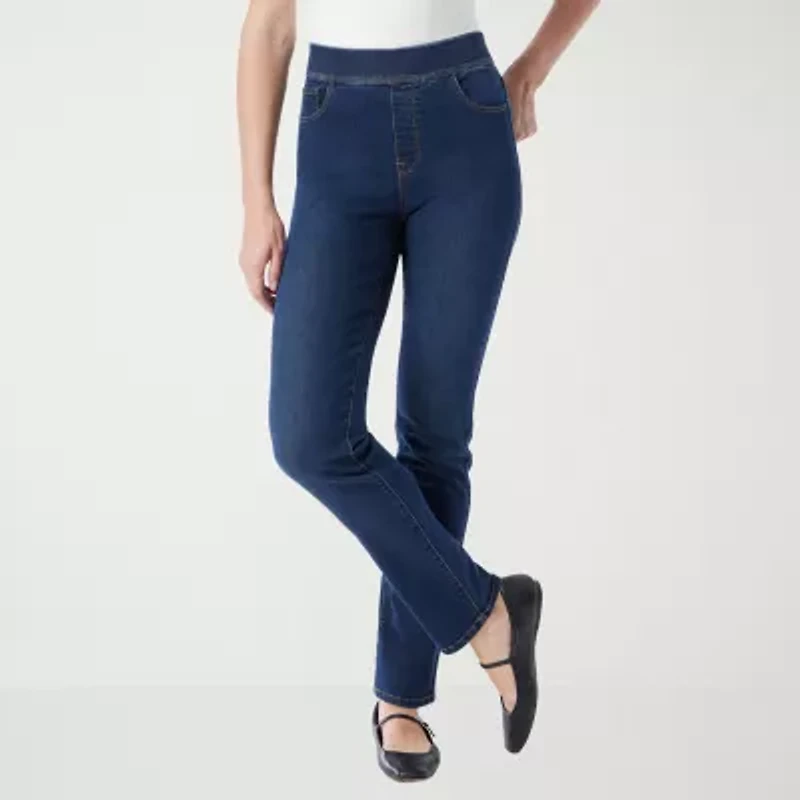 Gloria Vanderbilt No Womens High Rise Straight Leg Jean