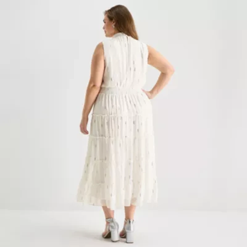 Sam And Jess Womens Plus Sleeveless Maxi Dress