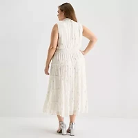 Sam And Jess Womens Plus Sleeveless Maxi Dress