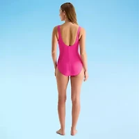 Sonnet Shores Womens Striped One Piece Swimsuit