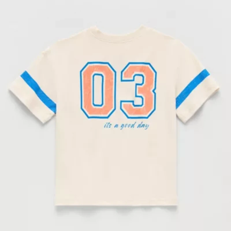 Okie Dokie Toddler & Little Boys Crew Neck Short Sleeve Regular Fit Graphic T-Shirt
