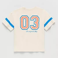 Okie Dokie Toddler & Little Boys Crew Neck Short Sleeve Regular Fit Graphic T-Shirt