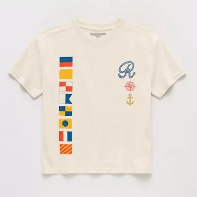 Thereabouts Little & Big Kid Boys Crew Neck Short Sleeve Oversized Graphic T-Shirt